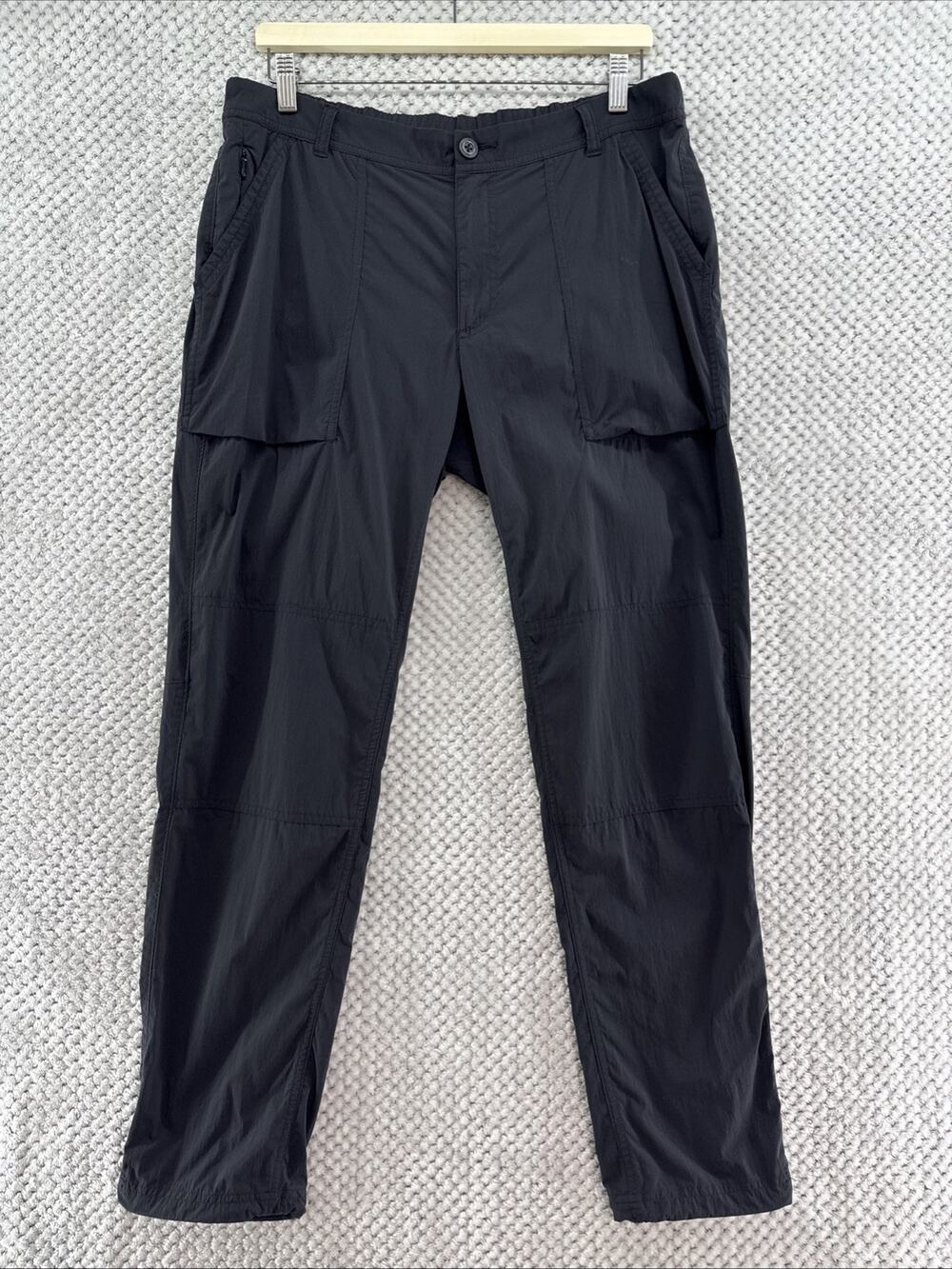 REI CO-OP Pants Womens 12 Black Slim Straight Mid Rise Adjustable Hem Outdoors